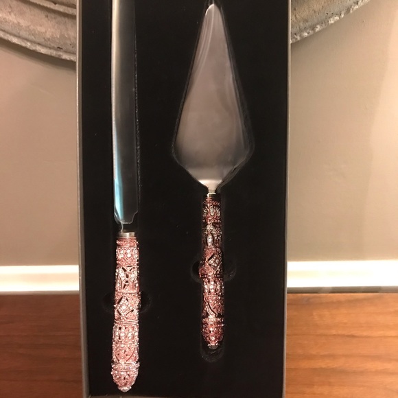 Olivia Riegel Rose Gold Windsor desert serving set - Picture 2 of 5